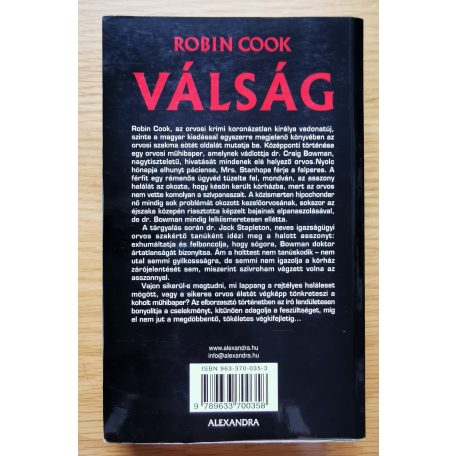 Robin Cook: Válság