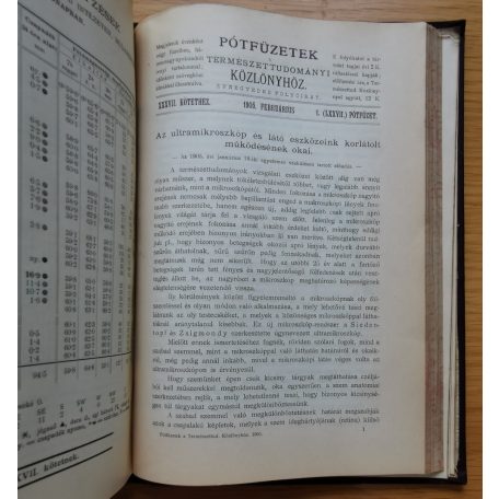Csopey-Paszlavszky-Wartha: Természettudományi közlöny 1905. (37. kötet)