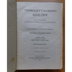   Wartha-Gorka-Ilosvay: Természettudományi közlöny 1908 (40. kötet)