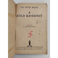   Van Vyck Mason: A zöld kisértet (A NOVA Kalandos regényei 107.)