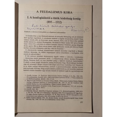 Blazovich László: A honfoglalástól a török hódoltság koráig (895-1552) (Dedikált)