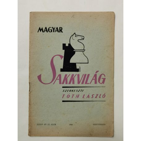 Magyar Sakkvilág XXXIV. évf. 9. sz. - 1949. szeptember