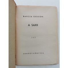 Barcza Gedeon: A sakk (első kiadás!)