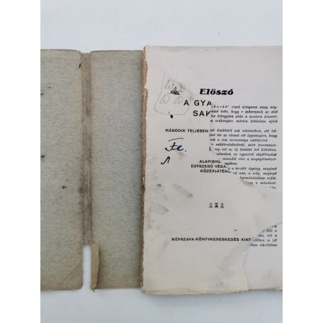 Bedő Ödön: A gyakorlati sakkozás I. rész