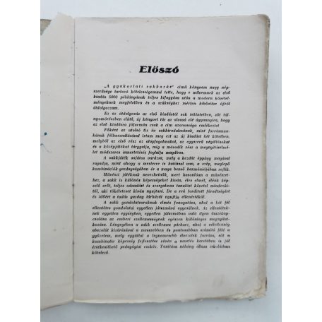 Bedő Ödön: A gyakorlati sakkozás I. rész