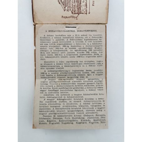 Juhász Árpád: A dohány termesztése (Korszerű Könyvtár)