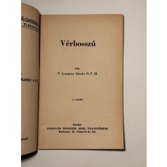   Longrey István (János): Vérbosszú (Ferences Világmissziók 28.)
