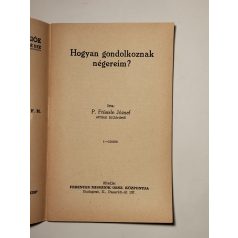   Frässle József: Hogyan gondolkoznak négereim? (Ferences Világmissziók 41.)