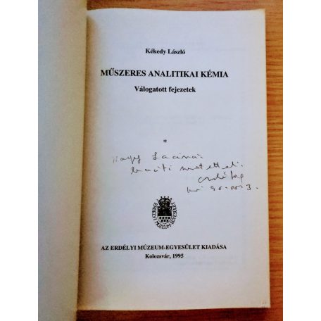 Kékedy László: Műszeres analitikai kémia