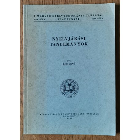 Kiss Jenő: Nyelvjárási tanulmányok (Dedikált)