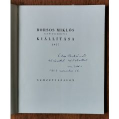   Borsos Miklós szobrászművész kiállítása 1957 (Dedikált)