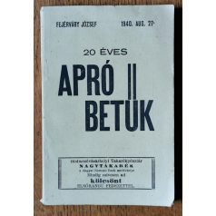 Fejérváry József: Apró betűk 1940. aug.