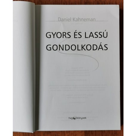 Daniel Kahneman: Gyors és lassú gondolkodás