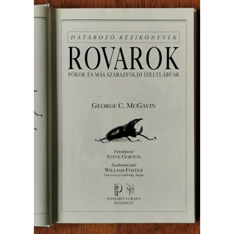 McGavin, George: Rovarok, pókok és más szárazföldi ízeltlábúak (Határozó kézikönyvek)