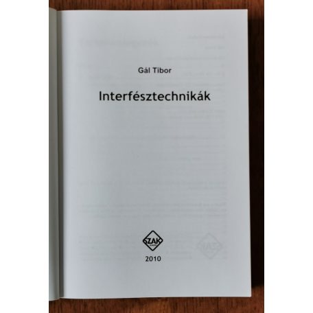 Gál Tibor: Interfésztechnikák