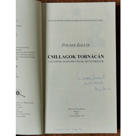 Polner Zoltán: Csillagok tornácán (Dedikált)