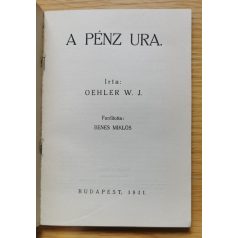 Oehler W. J.: A pénz ura