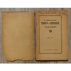 Dóczi Sámuel, Dr.: Író és bíró (dedikált)