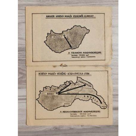 Szegedtől Zágonig 1919-1940. Nemzetpolitikai Szolgálat. Propagandafüzet Horthy Miklósról.