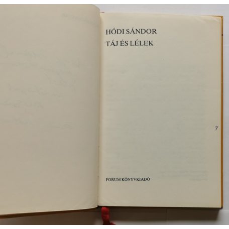 Hódi Sándor: Táj és lélek (Dedikált)