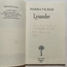 Makra Vilmos: Lysander - Dedikált