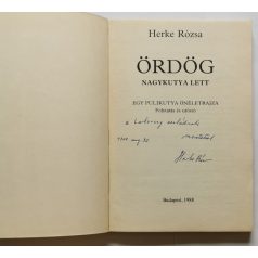   Herke Rózsa: Ördög nagykutya lett - Egy pulikutya önéletrajza - Dedikált