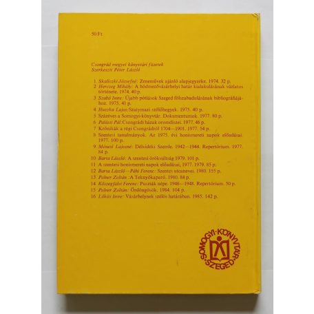 Lőkös Imre: Vásárhelynek szélös határában  - Dedikált