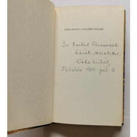 Hóka Mihály: Az ígéret földje - Dedikált