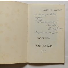 Bodicsi Zsuzsa: Van hazád - versek - Dedikált