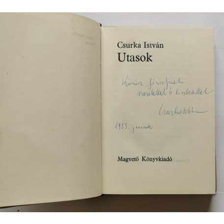 Csurka István: Utasok  - Dedikált