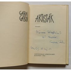 Garai Gábor: Artisták - Dedikált
