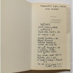 Julesz János: A visszavett szüzesség - Verssel dedikált