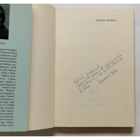 Szamosi József: Álmaim árnyéka - Dedikált