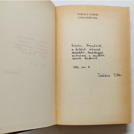 Takács Tibor: Csalánruha - Dedikált