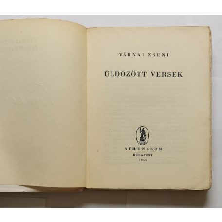 Várnai Zseni: Üldözött versek  - Aláírt