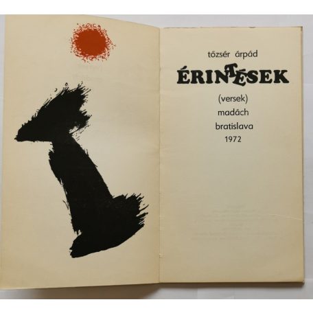 Tőzsér Árpád: Érintések - Dedikált