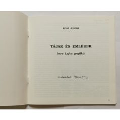   Koós Judith: Tájak és emlékek - Imre Lajos grafikái  - Dedikált