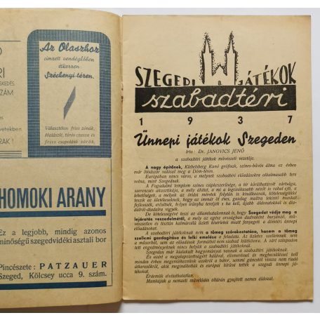 Szegedi Szabadtéri Játékok 1937