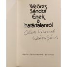 Weöres Sándor: Ének  a határtalanról (Dedikált első kiadás!)