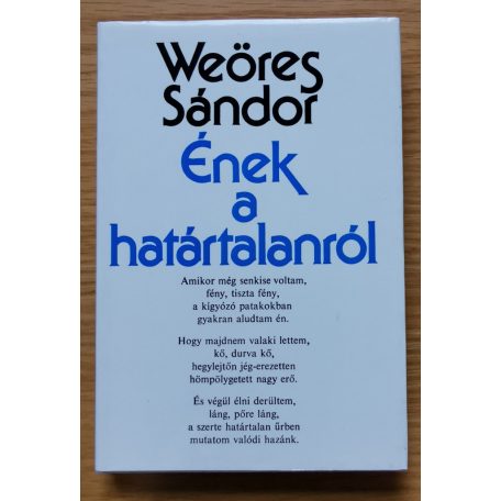 Weöres Sándor: Ének  a határtalanról (Dedikált első kiadás!)