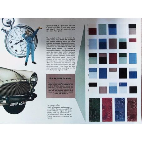 Auto Simca Aronde P60 (1958–1964). [Angol nyelvű típusismertető, műszaki leírással] 