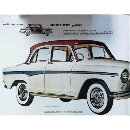 Auto Simca Aronde P60 (1958–1964). [Angol nyelvű típusismertető, műszaki leírással] 