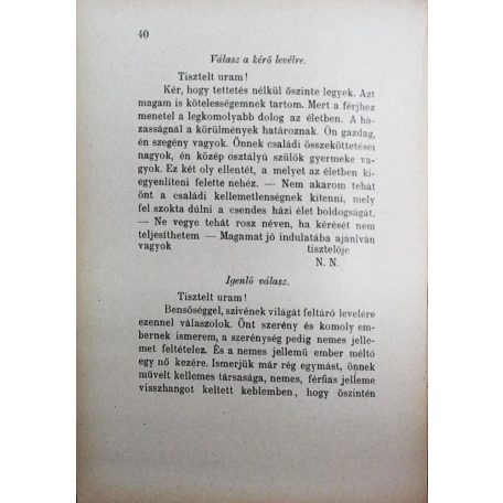 Legujabb hölgyek titkára. Házi tanácsadó és levelező az élet minden körülményeire […] minden rangú és rendű nők számára (Első kiadás!)