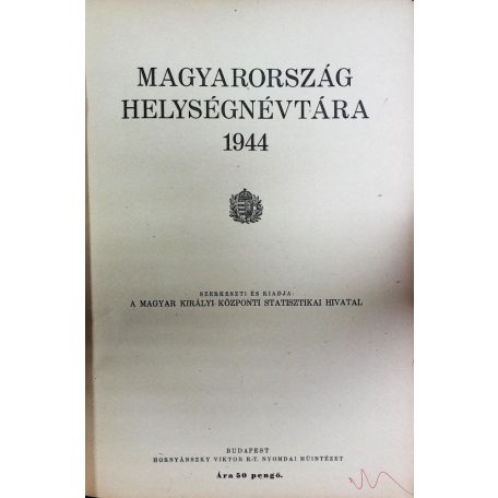 Magyarország helységnévtára 1944
