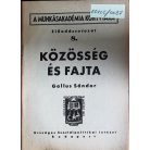 Gallus Sándor: Közösség és fajta