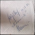 Szentesi György: Út a kozmoszba Írta és összeállította: ~ mérnökalezredes. (Farkas Bertalan, Valerij Kubaszov, Vlagyimir Dzsanyibekov és Valerij Rjumin aláírásával) 