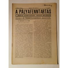   A pályafenntartás - VIII. évf. 1936 (1-4, 7-10. lapszámok)