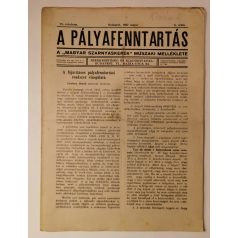 A pályafenntartás - IX. évf. 1937 (3-10. lapszámok)