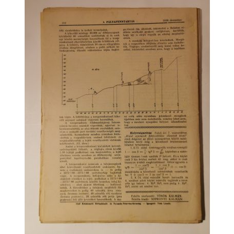 A pályafenntartás - X. évf. 1938 (1-10. lapszámok)