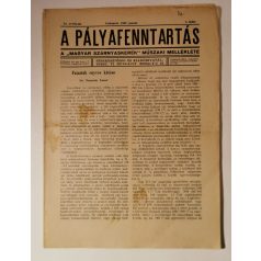 A pályafenntartás - XI. évf. 1939 (teljes)